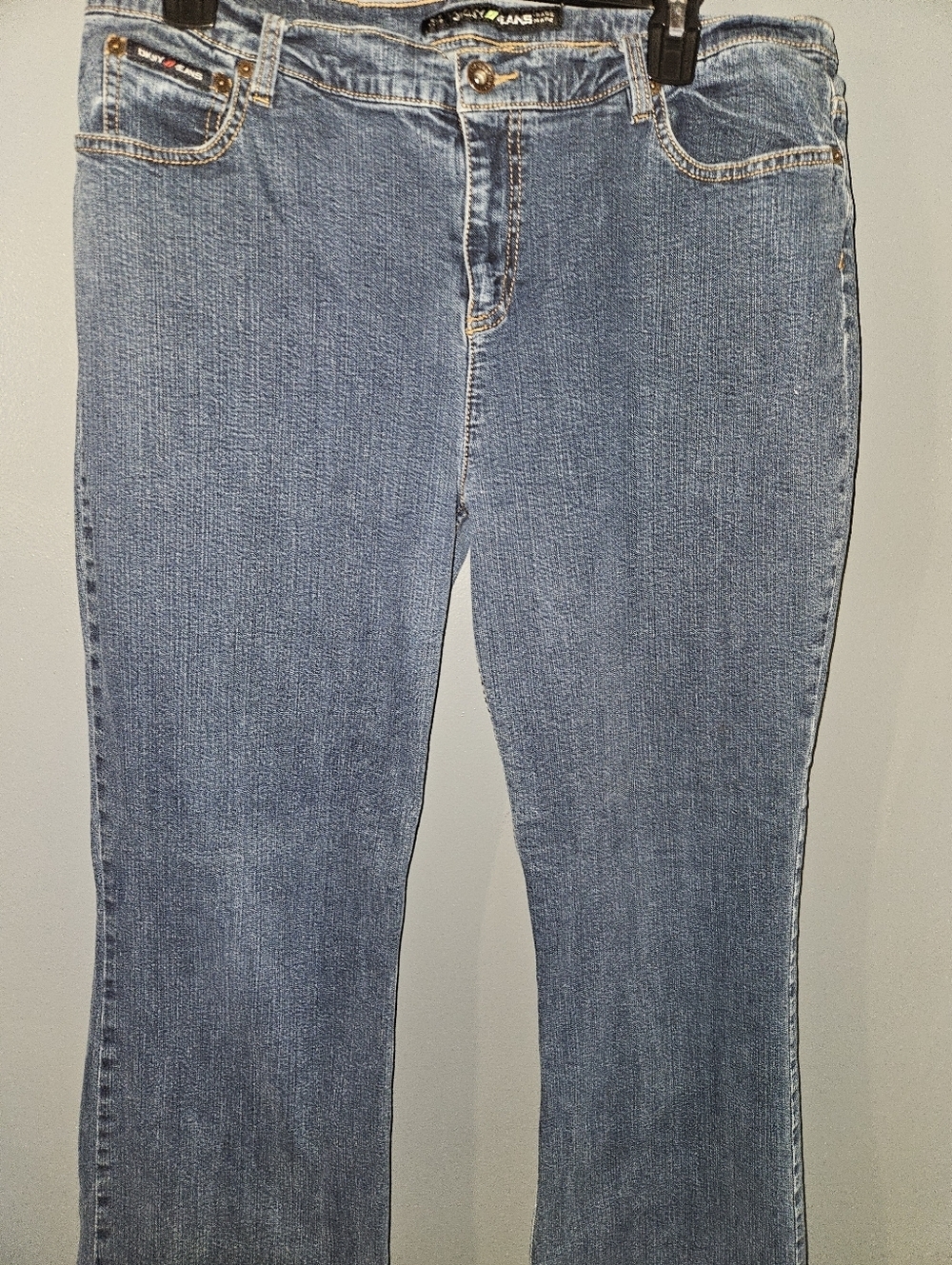 DKNY Womans Blue Bootcut Jeans Size 16R - Picture 2 of 13